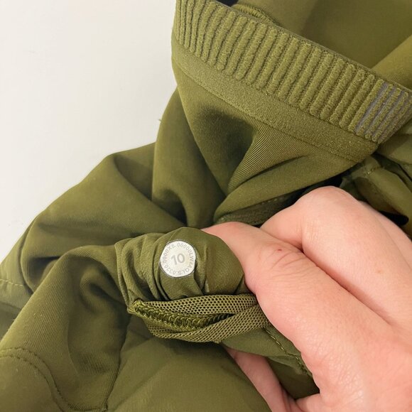 Lululemon Down For It All Green Puffer Vest Grey Goose Down - Women's Size 10 - Picture 6 of 12